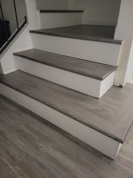 Stair Flooring & Trim by Ambrocini Construction